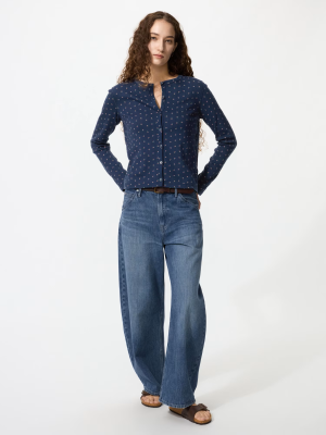 Кардиган с ажурным узором Uniqlo Pointelle Cardigan