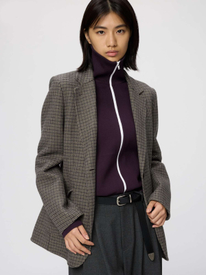 Двусторонний клетчатый жакет Uniqlo Double-Face Tailored Jacket
