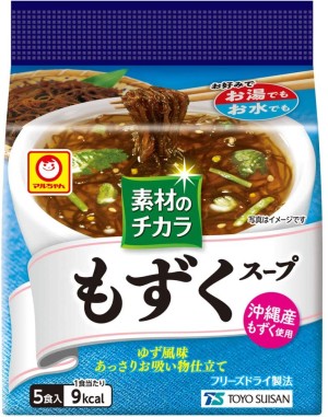 Суп быстрого приготовления с водорослями и юдзу Maruchan Okinawa Mozuku Soup