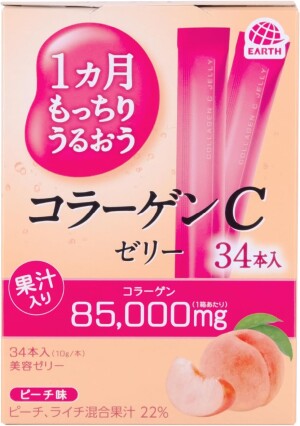 Коллагеновое желе для упругости и молодости кожи Earth Collagen C Jelly Peach