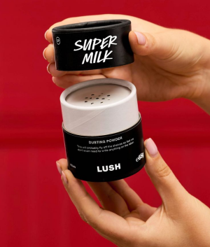 Пудра для тела из маниоки, сои и кокоса Lush Super Milky Dusting Powder