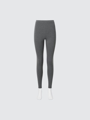 Термо-леггинсы с хлопковой изнанкой из коллекции «Extra Warm Heattech» Uniqlo Extra Warm Heattech Cotton Leggings 10/8 Length