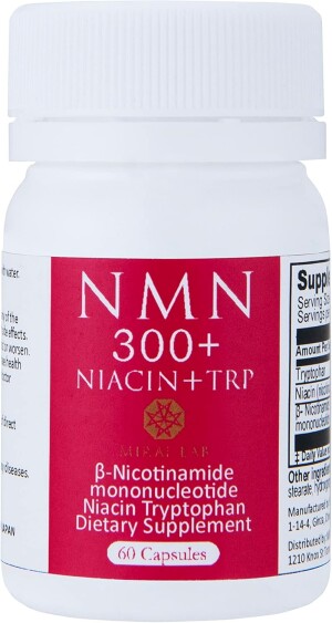 NMN + триптофан и ниацин для нервной системы Mirai Lab NMN 300+ Niacin + Tryptophan Plus