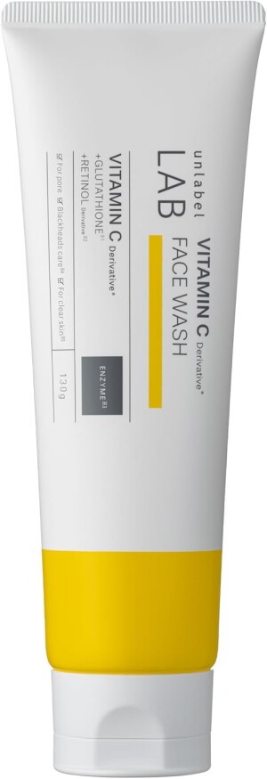 Энзимная пенка для умывания с витамином С, ретинолом и глутатионом  Unlabel Lab Vitamin C Face Wash