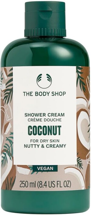 Крем-гель для душа с ароматом кокоса для сухой кожи The Body Shop Shower Cream CN