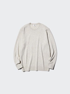 Базовый джемпер из кашемира Uniqlo Cashmere Crew-Neck Sweater (Long-Sleeve)