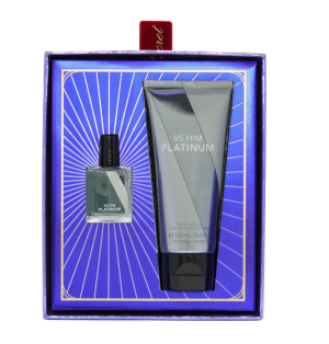 Подарочный мужской набор мини-парфюм и арома-лосьон Victoria’s Secret Fine Fragrance Platinum 2-Piece Gift Set