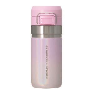 Термобутылка Нежно-розовый градиент и перламутр STARBUCKS SAKURA2026 Stainless Steel Bottle STANLEY Shiny Pink Gradient 473ml