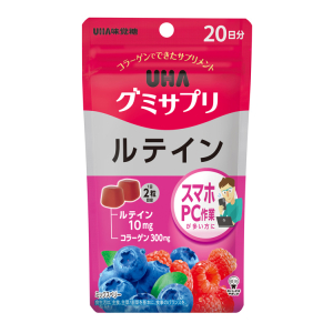 Жевательные витамины с лютеином UHA Gummy Lutein Mix Berry