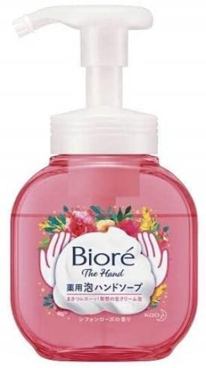 Увлажняющее жидкое мыло с ароматом розы Kao Biore Aroma Time Foam Hand Soap
