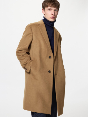 Мужское пальто честерфилд Uniqlo Wool-Cashmere Chesterfield Coat