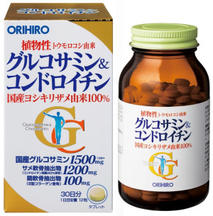 Глюкозамин + Хондроитин для облегчения болей в суставах Orihiro Glucosamine & Chondroitin