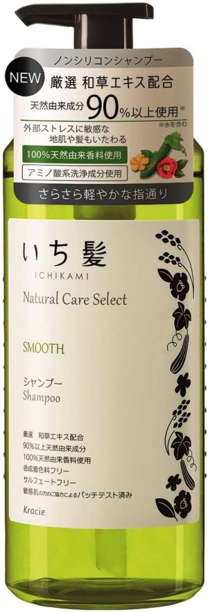 Разглаживающий шампунь Kracie Ichikami Natural Care Select Smooth Shampoo