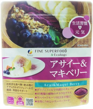 Полифенолы ягод асаи и маки FINE JAPAN Super Food Acai & Maqui Berry