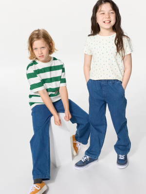 Детские штаны из эластичной ткани Uniqlo Regular Fit Easy Pants