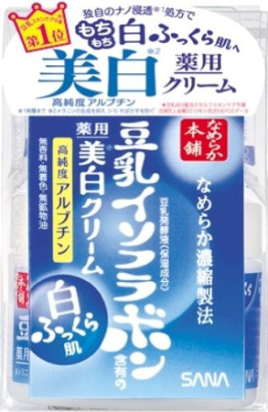 Отбеливающий крем Sana Nameraka Honpo Medicated Whitening Cream            