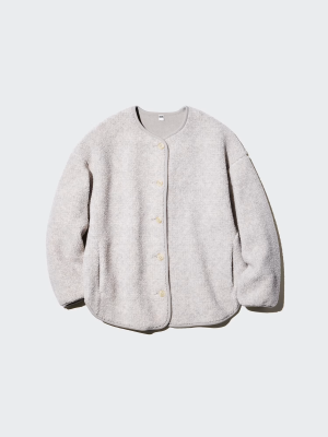 Кардиган из флиса Uniqlo Boa Fleece Relaxed Cardigan