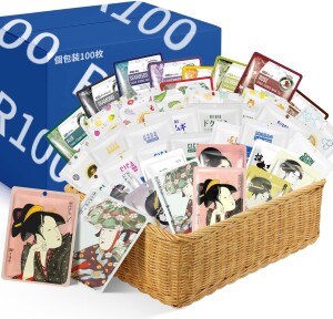 Набор тканевых масок для лица MITOMO LIFE Goddess Face Mask Lucky Bag 100 pcs