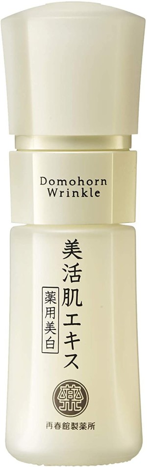 Осветляющая сыворотка для ухода за возрастной кожей Saishunkan Domohorn Wrinkle Vital White Essence