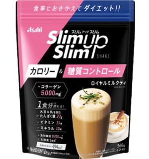 Протеиновый коктейль с коллагеном и гиалуроновой кислотой Slim Up Slim Asahi чай с молоком