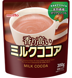 Какао быстрого приготовления с насыщенным вкусом шоколада и молока Meito Sugar Milk de Cocoa