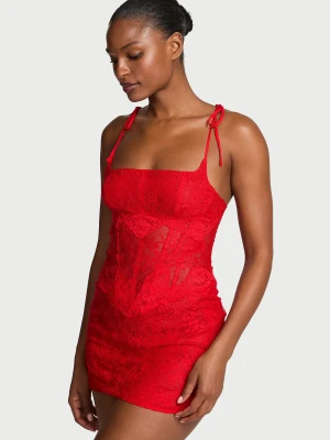 Кружевное корсетное платье-комбинация Victoria’s Secret Dream Angels Lace Corset Slip Dress