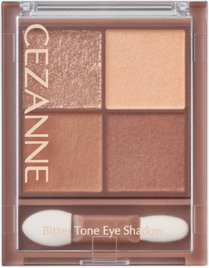 Палетка теней для век с матовыми и сияющими текстурами CEZANNE Bitter Tone Eye Shadow
