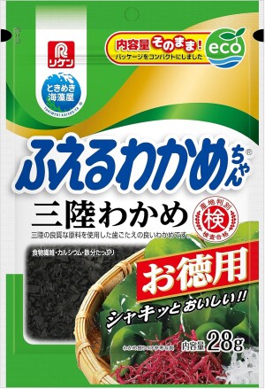 Бланшированные соленые водоросли вакамэ Riken Wakame Seaweed Chan Sanriku Value