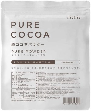 Чистый порошок какао Nichie Pure Cocoa 100%