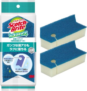 Антибактериальная губка с абразивными частицами для очистки ванны Scotch-Brite Bath Cleaning Sponge