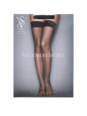 Черные чулки в сетку Victoria’s Secret Very Sexy Fishnet Thigh Highs Black