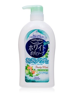 Жидкое мыло для тела с экстрактом бусенника и мятой KOSE Cosmeport Softymo White Body Soap (Fruity Mint)