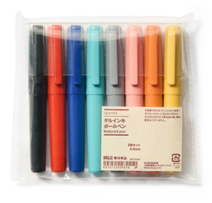 Набор компактных гелевых ручек MUJI Compact Gel Ink Ballpoint Pen