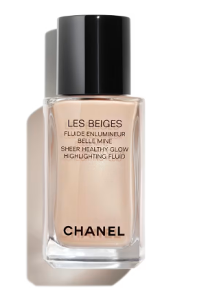 Легкий хайлайтер с эффектом естественного сияния для лица и тела CHANEL Les Beiges Fluide Enlumineur Belle Mine