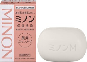 Мыло для чувствительной кожи, склонной к сухости и высыпаниям Daiichi-Sankyo MINON Medicated Skin Soap