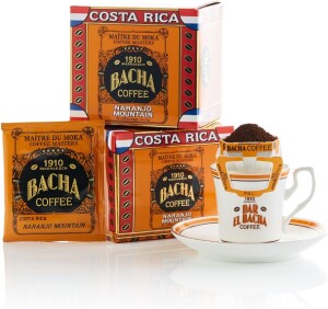 Кофе в дрип-пакетах с орехово-цитрусовыми нотами Bacha Coffee Naranjo Mountain Single Origin Coffee Costa Rica
