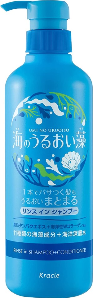 Увлажняющий шампунь + кондиционер Kracie Umi No Uruoiso Moisture Care Rinse in Shampoo + Conditioner