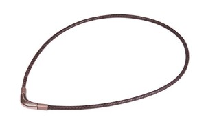 Титановое ожерелье Phiten X100 RAKUWA (коричневое, 40 см)
