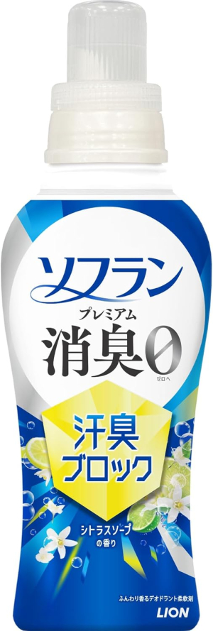 Кондиционер-ополаскиватель для белья с дезодорирующим эффектом LION Soflan Premium Deodorant