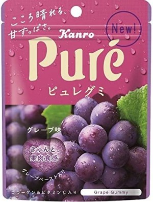 Мармелад с коллагеном и натуральным виноградным соком Kanro Puregumi Grape
