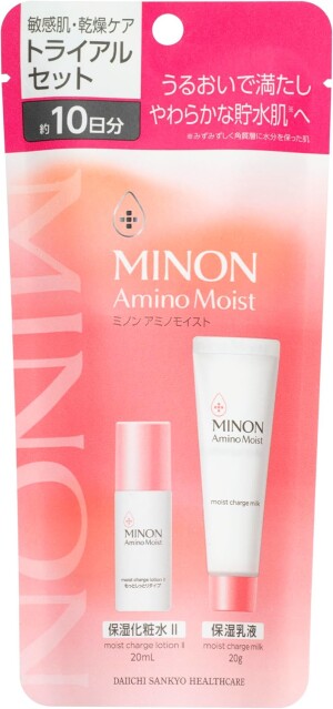 Увлажняющий пробный набор для чувствительной и сухой кожи Daiichi-Sankyo MINON Amino Moist Trial Set