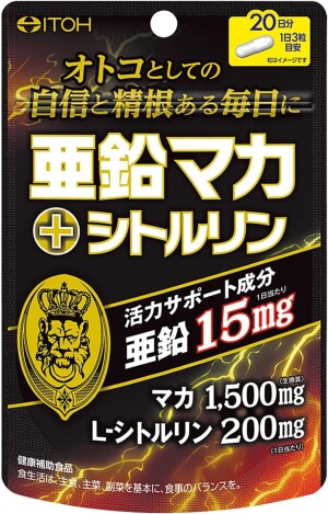 Комплекс для повышения жизненной энергии с макой и цинком ITOH Zinc Maca + Citrulline