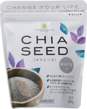 Семена белой чиа SUPER FOODS JAPAN Chia Seed White