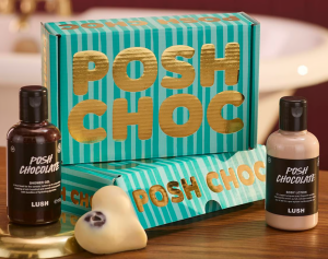 Подарочный набор для ухода за телом с ароматом какао и лесного ореха Lush Posh Chocolate Gift