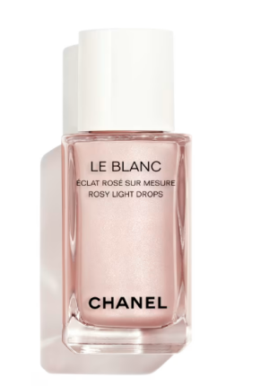 Жидкий хайлайтер с эффектом розового сияния CHANEL LE BLANC ROSY LIGHT DROPS