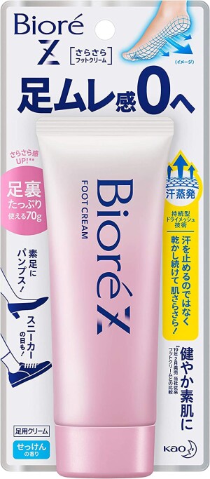 Крем-антиперспирант для ног “Блокатор пота и запаха” KAO Biore Z Smooth Foot Cream