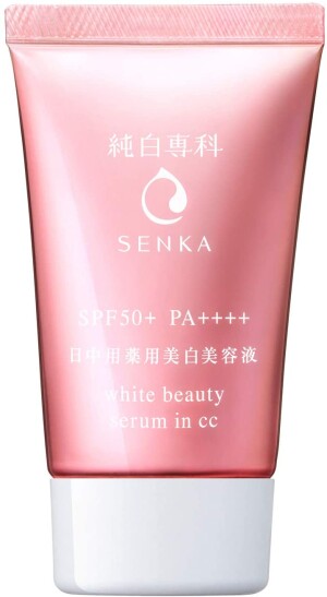 Осветляющая эссенция-санскрин Shiseido Hada-Senka Pure White Beauty Serum In CC SPF50 + PA ++++