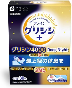 Комплекс для повышения мозговой активности с глицином FINE JAPAN Super Glycine 4000 Deep Night