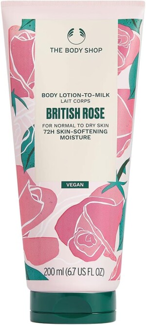 Лосьон для тела с ароматом розы для нормальной и сухой кожи The Body Shop Milk-in Body Lotion BR