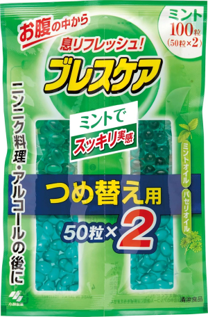 Освежающие капсулы для полости рта с длительным действием Kobayashi Breath Care Refreshing Capsule Refill
